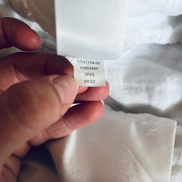 NWOT Athleta White Retreat Linen Jogger size 14 - Picture 9 of 12